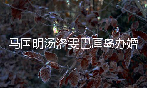 巴厘 唐马国明汤咏诗岛办婚礼海等好友洛雯高出席